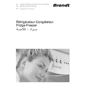 Brandt DFV450WK Refrigerator manual cover