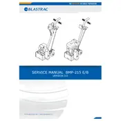 Blastrac BMP-215 B Scarifier manual cover