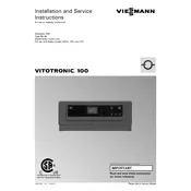 Viessmann Vitotronic 100 GC1B Control Unit manual cover