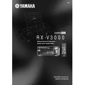 Yamaha RX-V3000 Receiver manual cover