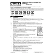 Sealey SDSPLUS32 Drill manual cover