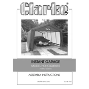 Clarke 3503570 CIG81015 Instant Garage manual cover