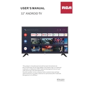 RCA RTA3201 TV manual cover