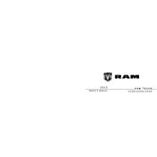 Ram 1500 2012 Truck manual cover