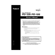 Roland PD-105 manual cover