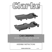 Clarke 7630207 CMC36B Car Creeper manual cover