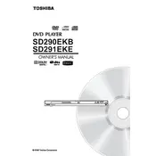 Toshiba SD291EKE DVD Player manual cover