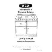 AGA Masterchef II Ceramic Deluxe Cooker manual cover