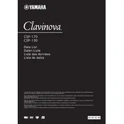 Yamaha Clavinova CSP-150 Piano manual cover