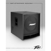 Peavey Impulse 115P Speaker Operations manual cover