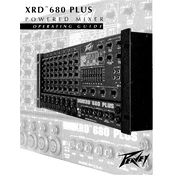 Peavey XR 680 Plus Mixer manual cover