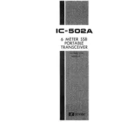 Icom IC-502A Transceiver manual cover