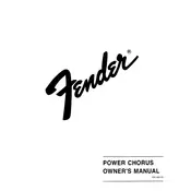 Fender Power Chorus 22-5800 Amplifier manual cover