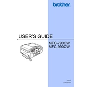 Brother MFC-790CW manual cover