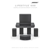 Bose Lifestyle 600 manual cover