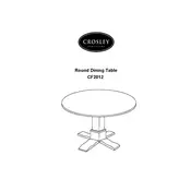 Crosley CF2012 Table manual cover