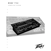 Peavey DSM 752 Mixer manual cover