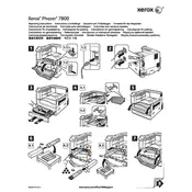 Xerox Phaser 7800 Repacking Instruction Printer manual cover