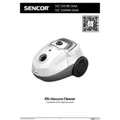 Sencor SVC 5500WH 3AAA Vacuum Cleaner manual cover