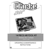 Clarke 3110431 CAT232 14 Piece Air Tool Kit manual cover