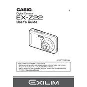 Casio EXZ22 Camera manual cover