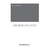 De Dietrich DME7120X Microwave Oven manual cover