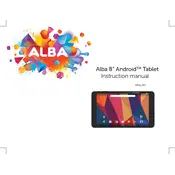 Alba 8 Inch Purple 750/8990 Tablet manual cover