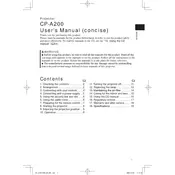 Hitachi CP-A200 Projector manual cover