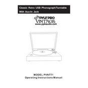 Pyle PVNTT1 Phonograph manual cover