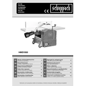 Scheppach HMS1080 5902209901 Planing Machine manual cover