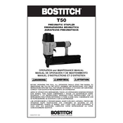 Bostitch T50S2 Stapler manual cover