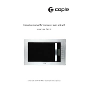 Caple CM119 Microwave manual cover