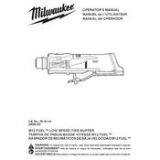 Milwaukee M12 Fuel 2409-20 Buffer manual cover