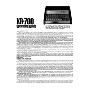 Peavey XR-700 Amplifier manual cover