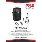 Pyle PPHP155ST Speaker manual cover