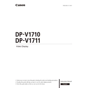 Canon DP-V1710 manual cover