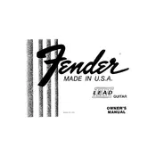 Fender Lead III Guitar manual cover