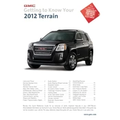 GMC Terrain 2012 manual cover