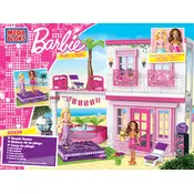 Mega Bloks Mattel Barbie Beach House DBM29 Construction Set manual cover