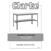 Clarke 7637870 CWB300LS Workbench Shelf manual cover