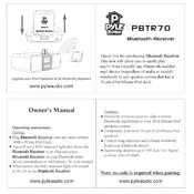 Pyle PBTR70 Bluetooth Receiver manual cover