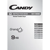 Candy GCV 590NC-S manual cover