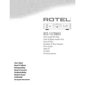 Rotel CD1572 MKII CD Player manual cover