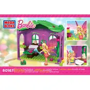 Mega Bloks Mattel Barbie Fairy Hideaway CNF04 Construction Set manual cover