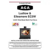 AGA Ludlow Ellesmere EC5W Stove manual cover