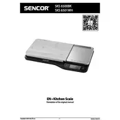 Sencor SKS 6501WH Scale manual cover