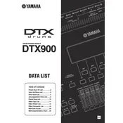 Yamaha DTX900 Module manual cover