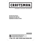 Craftsman CMEW320 Planner manual cover