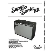 Fender Super-Sonic 22 Combo 2160001000 110V 60Hz TW Amplifier manual cover