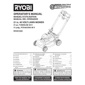 Ryobi RY401020 Mower manual cover